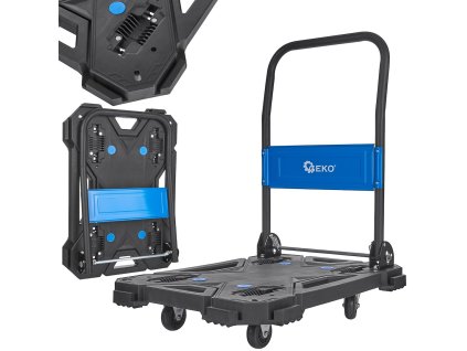 Modulární plošinový přepravní vozík PREMIUM, nosnost 150 kg, sklopná rukojeť, Geko G71112