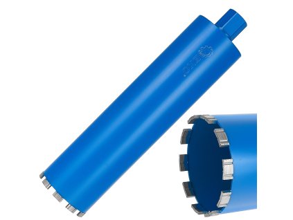 Diamantový korunkový vrták do betonu na sucho i mokro 112x10x450mm 10T 1.1/4", Geko G65215