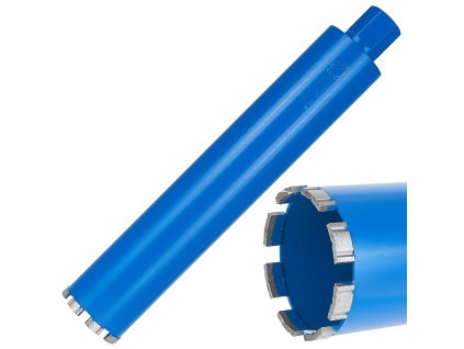 Diamantový korunkový vrták do betonu na sucho i mokro 82x10x450mm 8T 1.1/4", Geko G65213