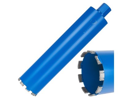 Diamantový korunkový vrták do betonu na sucho i mokro 102x10x450mm 9T 1.1/4", Geko G65214