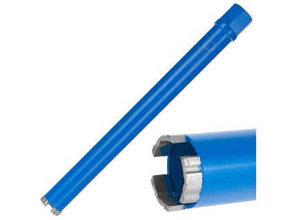 Diamantový korunkový vrták do betonu na sucho i mokro 42x10x450mm 3T 1.1/4", Geko G65209