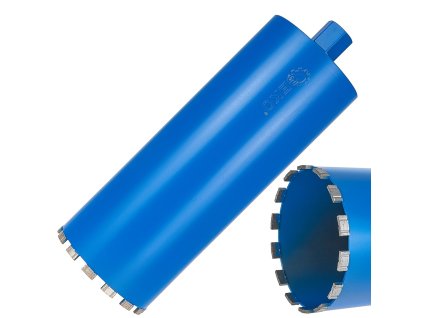 Diamantový korunkový vrták do betonu na sucho i mokro 162x10x450mm 14T 1.1/4", Geko G65219