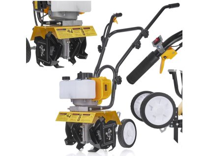 Benzínový kultivátor John Gardener 52cm³ 1,4kW, záběr 28cm, Geko G84009