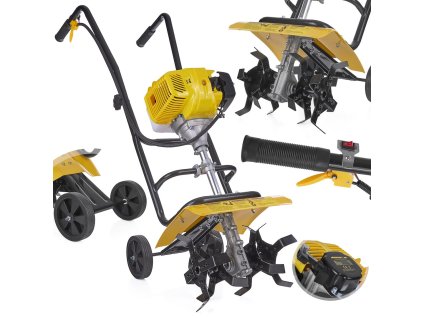Benzínový kultivátor John Gardener 52cm³ 5,2HP, záběr 30cm, Geko G84008