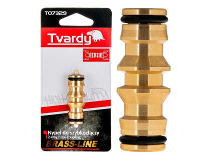 Mosazná hadicová spojka BRASS-LINE TVARDY pro rychlospojky, Geko T07329