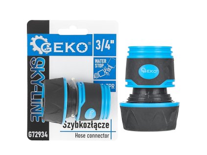 Rychlospojka SKY-LINE 3/4" se stop funkcí, Geko G72934