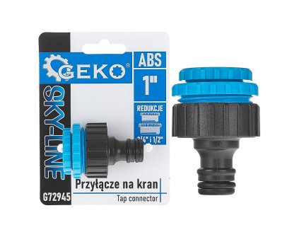 Přípojka na kohoutek SKY-LINE 1" s redukcemi na 3/4" a 1/2", Geko G72945