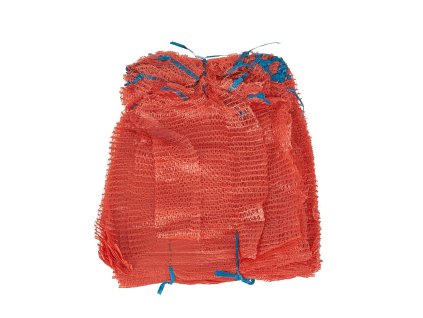 Síťový raslový pytel 42x60 cm – oranžový, se stahovací šňůrkou, balení 100ks,Geko G71981B
