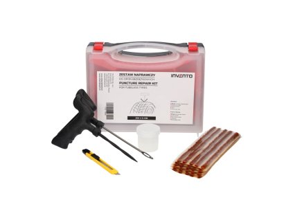 510 1866 zestaw do naprawy opon samochodowych w walizce 25x sznur 200 mm szyd o aplikator 5