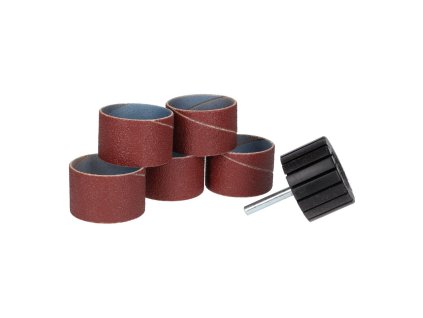 Brusný váleček + brusný papír ES 45 Ø 45×30 mm pro finální úpravy v místech vulkanizace, Invento 595-5507