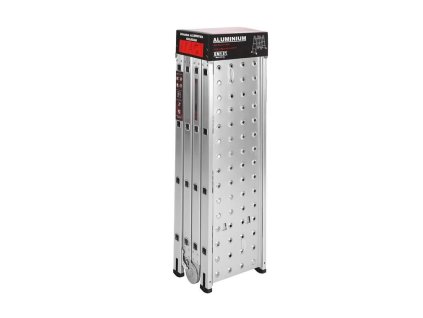 Hliníkový kloubový žebřík s plošinou 460 cm, Kraft&Dele KD4071