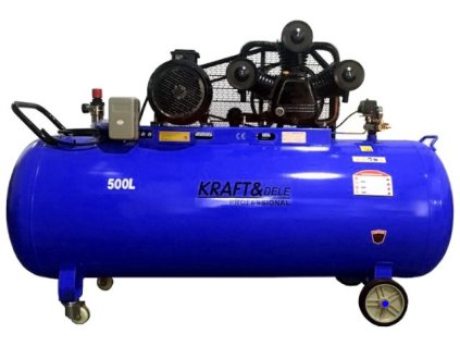 Olejový kompresor třípístový, 500l, 10,8kW, 400V, Kraft&Dele KD4062