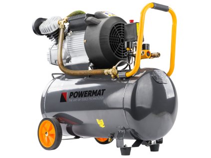 Olejový kompresor dvoupístový 50l 2,2kW PM-KO-50T-V2, Powermat PM0686