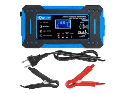 Automatická nabíječka akumulátorů s funkcí opravy 12V 6A, Geko G80055