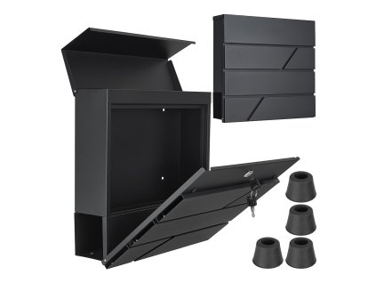 Poštovní schránka 36,7x37x10cm antracit, Geko G10922