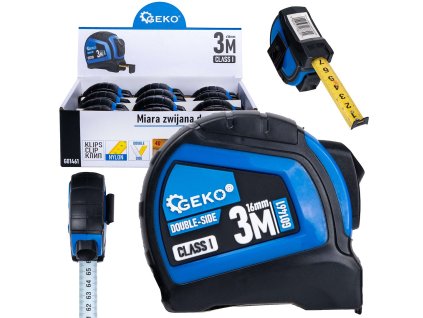Metr svinovací 3m x 16mm, Geko G01461