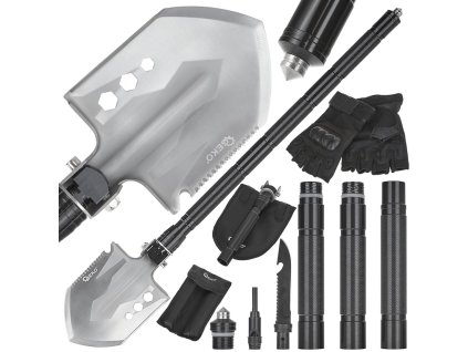 Lopatka skládací taktická multifunkční BLACK SURVIVAL SERIES, Geko G01903