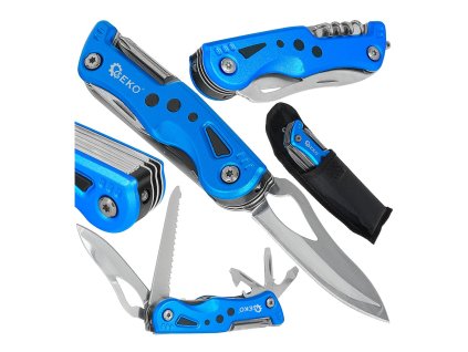 Multifunkční nůž SPARK BLACK SURVIVAL SERIES, Geko G01904