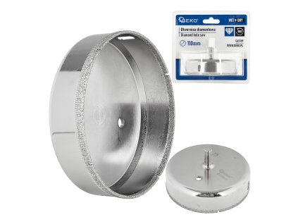 Diamantový korunkový vrták na keramiku 110 mm, Geko G65189