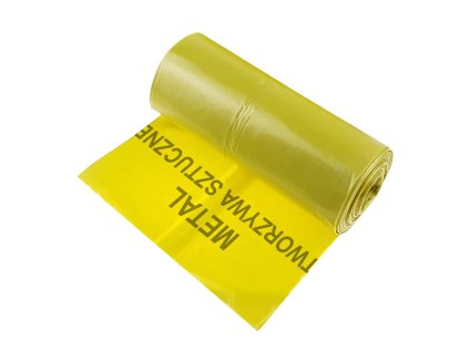 Pytel na odpad 120 l, žlutý (plasty), 10 ks, Geko G71272