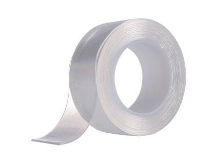 Nano oboustranná lepící páska 24 mm x 2 m, znovu použitelná, transparentní, Geko K02236