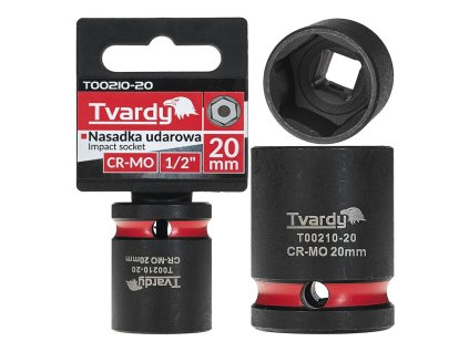 Nástrčná rázová hlavice 6hran 1/2" 20mm CR-MO TVARDY, Geko T00210-20