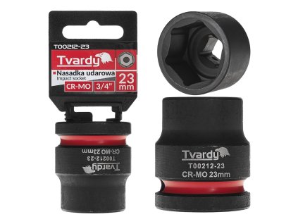 Nástrčná rázová hlavice 6hran 3/4" 23mm CR-MO TVARDY, Geko T00212-23