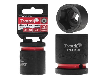 Nástrčná rázová hlavice 6hran 3/4" 28mm CR-MO TVARDY, Geko T00212-28