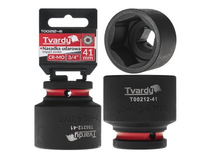 Nástrčná rázová hlavice 6hran 3/4" 41mm CR-MO TVARDY, Geko T00212-41