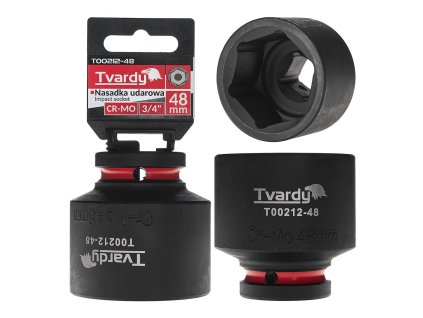 Nástrčná rázová hlavice 6hran 3/4" 48mm CR-MO TVARDY, Geko T00212-48