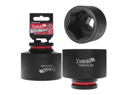 Nástrčná rázová hlavice 6hran 3/4" 65mm CR-MO TVARDY, Geko T00212-65