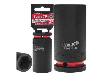 Nástrčná rázová hlavice 6hran dlouhá 3/4" 29mm CR-MO TVARDY, Geko T00213-29