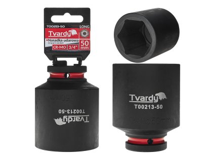 Nástrčná rázová hlavice 6hran dlouhá 3/4" 50mm CR-MO TVARDY, Geko T00213-50