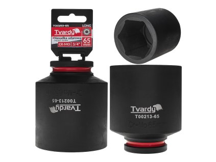 Nástrčná rázová hlavice 6hran dlouhá 3/4" 65mm CR-MO TVARDY, Geko T00213-65