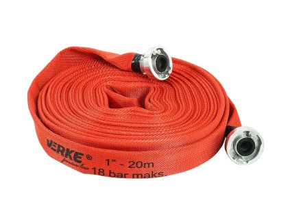 Požární hadice 1" 20m 18 barů s koncovkami, Verke V60124