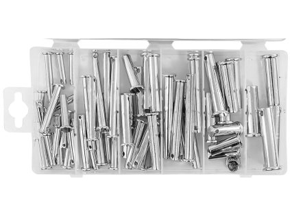 Čepy s hlavou a otvorem 60 ks, Verke V06715