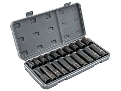 Nástrčné rázové hlavice 1/2" dlouhé, krátké PM-ZNU-1019T, sada 20ks, Powermat PM1385