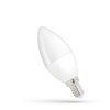 LED žárovka svíce E 14 230V 8W teplá bílá, SPECTRUM WOJ14220