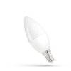 LED žárovka svíce E 14 230V 1W studená bílá, SPECTRUM WOJ14453