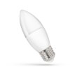 LED žárovka svíce E 27 230V 8W studená bílá, SPECTRUM WOJ14224