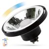 LED žárovka AR111 GU10 SMD 230V 10W černá 30st CCT+DIM Wi Fi BT SMART, SPECTRUM WOJ14513