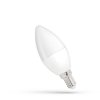 LED žárovka svíce E14 230V 6W neutrální bílá, stmívatelná, SPECTRUM WOJ14382