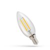 LED žárovka svíce E 14 230V 1W COG teplá bílá, SPECTRUM WOJ14575