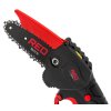Ruční AKU řetězová pila 4″, 20V, 2 baterie, RED Technic RTMPA0022 1