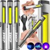 Hliníková mini svítilna 400 lm + 120 lm, 800 mAh s laserem a UV světlem, Verke V87553 1