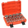 Sada speciálních 12-ti hranných nástavců 1/2" 8-36mm 21ks, Verke V39104