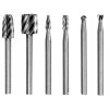Stopkové minifrézy do kovu a hliníku HSS 6ks, Verke V05044