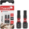 Rázový bit TVARDY H4 25mm S2, sada 2ks, Geko T00184-25-2