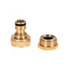 Mosazná přípojka BRASS-LINE 3/4" s redukcí na 1/2" TVARDY, Geko T07324