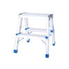Skládací hliníkové schůdky 150kg, 2 stupně, Geko G02432